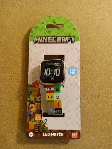 Minecraft LED Digital Watch Gamers Brand New FREE SHIPPING - Picture 3 of 6