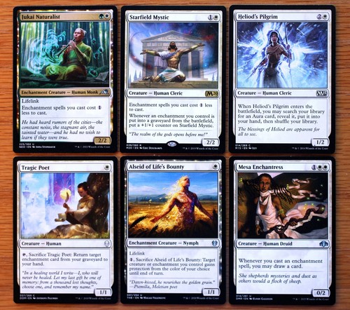 Set 12 Commander Enchantment Deck Utility Support Cards *Magic MTG Green White* - 第 3/3 張圖片