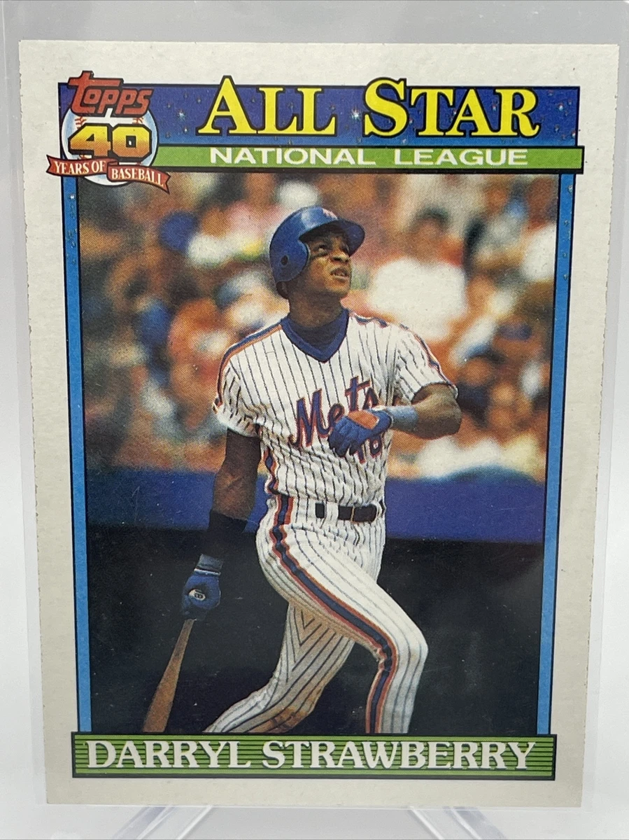 1991 Topps Darryl Strawberry Baseball Card #402 Nm-Mint FREE SHIPPING | eBay