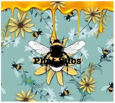20oz Sublimation Tumbler Wrap Honey Bees Ready To Press Print