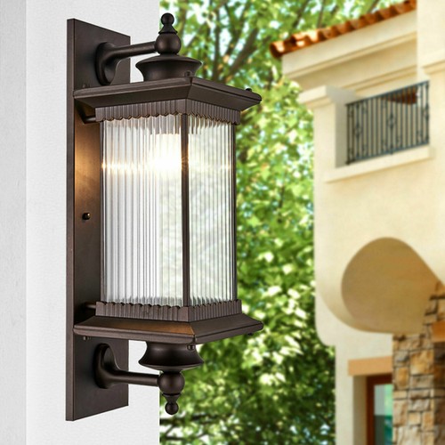 French Country Large Outdoor Wall Light Vintage Garden Wall Light For Doorway - Picture 14 of 33