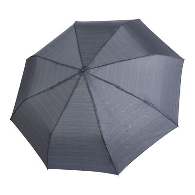 doppler Fiber Gents Printed Automatic Flex Big Regenschirm Accessoire Check Grau