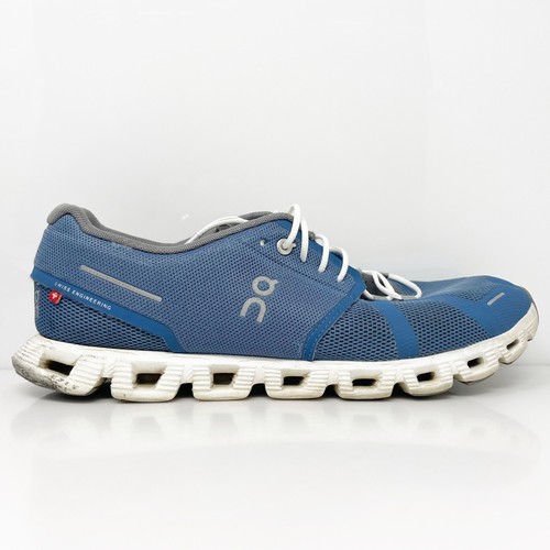 On Mens Cloud 5 Blue Running Shoes Sneakers Size 11.5