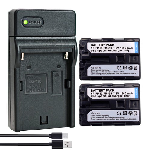 Battery or charger for SONY HandyCam DCR-TRV22E DCR-TRV33E NP-FM50 NP-FM30 FM50 - Picture 36 of 49