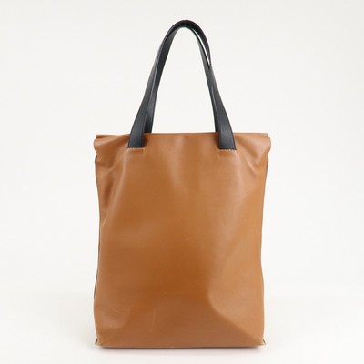 Authentic LOEWE Anagram Leather Bolso Shopper Tote Bag Shoulder 
