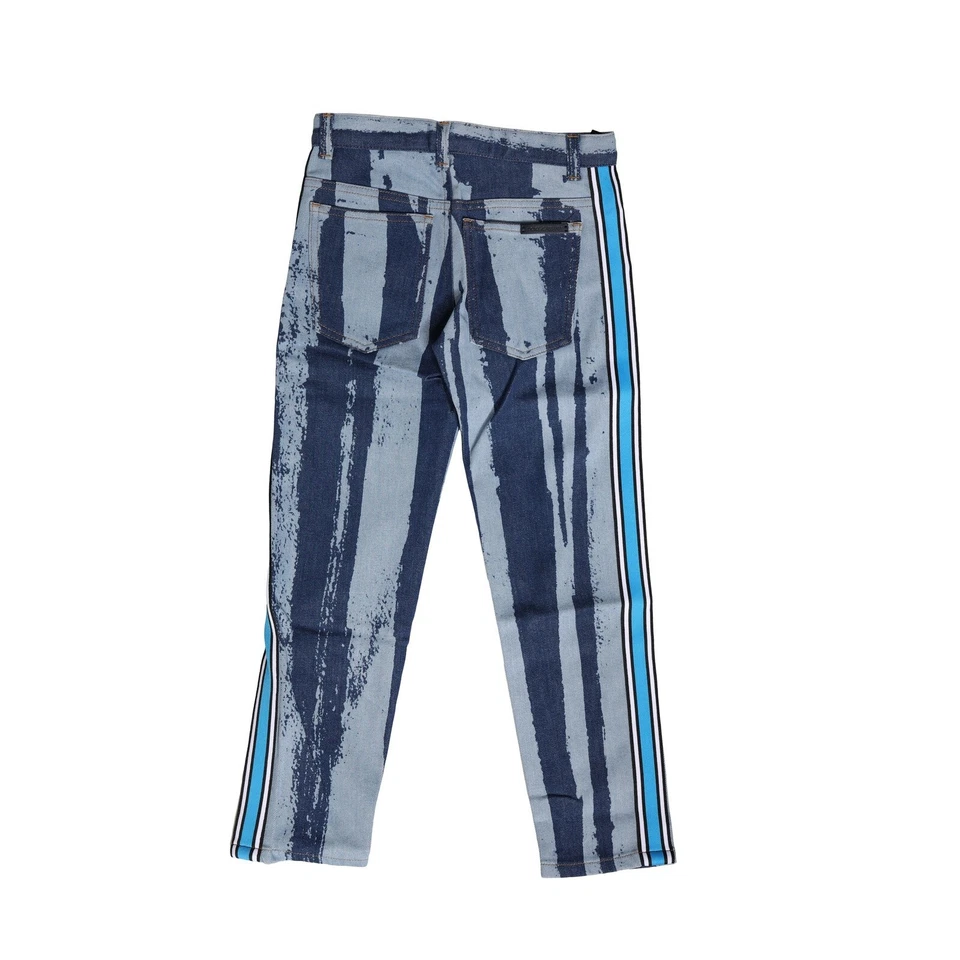 Pantalones de mezclilla a rayas de algodón azul DOLCE & GABBANA para niños s. Etiqueta 10 570usd Foto 2 de 4