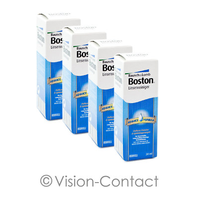 Boston Advance Reiniger 4 x 30ml Pflegemittel für harte Linsen von Bausch + Lomb
