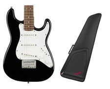 Squier Mini Strat - Black  Fender FEMS-610 Mini Strat Gig Bag
