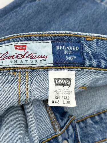 Vintage 1996 Levi’s 540 Brown Tab Relaxed 100% Cotton Blue Jeans Mens 48x30 Q3 - Picture 6 of 7