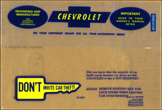 1970 El Camino и Chevelle руководство пользователя с конвертом SS Malibu Chevy руководство 70 - Изображение 3 из 3