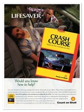 Shell Petroleum Emergency Crash Course Vintage 1998 Magazine Ad + Booklet
