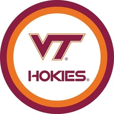 Virginia Tech Hokies NCAA College Sports Graduation Party 7" Dessert Plates