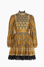 Ulla Johnson Zariah Embellished Minidress in Goldfinch Size 2 Org $1,295