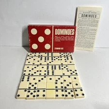 Vintage Puremco Dominoes No 30 Standard Size Waco TX 28 Tiles