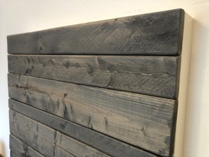 Rustic Wall Art Grey Barn Wood Reclaimed Look 22 X22 Handmade