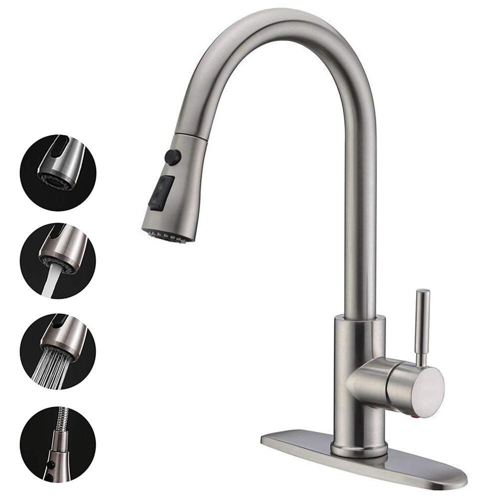 Industrial Kitchen Faucet Industrial Kitchen Faucet With Brushed