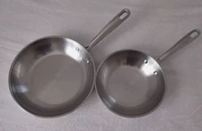 2 EMERIL 10 & 8 Inch Copper Core Stainless Steel Saute Fry Pan Cookware