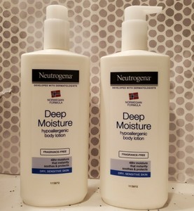 neutrogena deep moisture body lotion sensitive