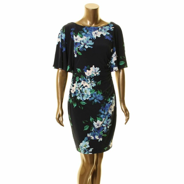 women's flutter sleeve dress