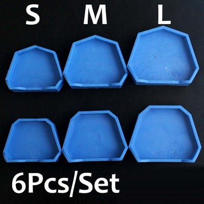 Dental Lab Model Former Base Molds Set Green - 6 pcs/Set Silicone Tray ...