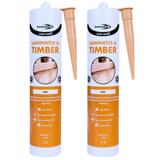 Lami Mate Flexible Sealant | Floorboard Gap Filler | Pine | Bond It | Pack of 2