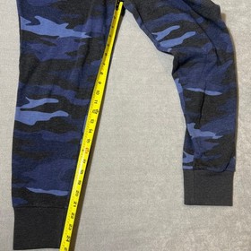 PINK Victoria's Secret Blue Camo Joggers Drawstring Sweatpants Medium Camouflage
