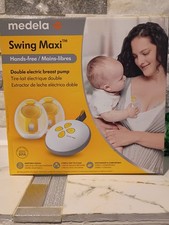 Medela Swing Maxi Hands-free Double Electric Breast Pump, 21mm 24mm Shields
