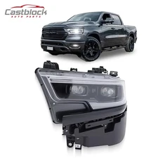 For 2019-2023  Dodge RAM PU 1500 LED Black Headlight Left Driver Side 68477265AB