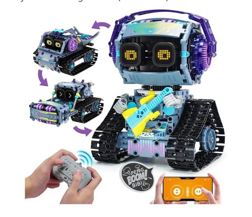 433 Stck. Roboter Bauspielzeug für Kinder 3 in 1 APP/Fernbedienung MINT Pädagogisch - Bild 6 von 8
