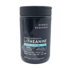 L-Theanine 200mg  Coconut Oil  Focus Relax Alertness  150 Softgels 08/2028