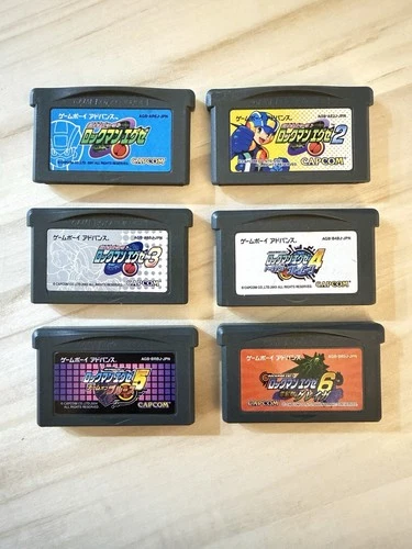 Mega Man Battle Network 1–6 GBA Full Set Japanese Rockman EXE 1 2 3 4 5 6