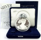 1996 P Proof American Silver Eagle OGP COA 1oz .999 Silver Early Year