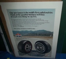 Lot of 4 Vintage Amoco/Standard Oil Tires Magazine Ads