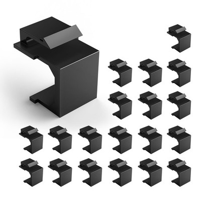 VCE UL Listed (20-Pack) Blank Keystone Jack Inserts for Keystone Wall Plate a
