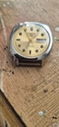 Seiko 5 Vintage Day Date gold Dial Automatic Watch Working