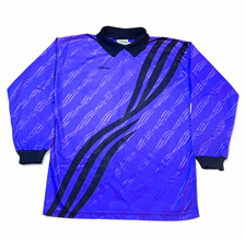 Vintage adidas Men's Long Sleeve Soccer Jersey Purple Polyester Size L