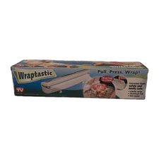 Wraptastic Dispenser Pull Press Wrap Food Paper Plastic Foil As Seen On TV New