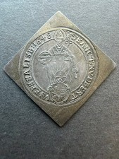 1648 1/6 THALER KLIPPE, PARIS GRAF VON LODRON SALZBURG, NICE DETAIL, Zöttl# 1589