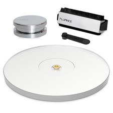 Fluance Vinyl Accessories, Record  Stylus Brush, Acrylic Platter, Record Weight
