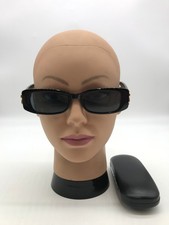 Balenciaga Women's Fashion Black Frame Sunglasses 51-18-130 Blue Lenses