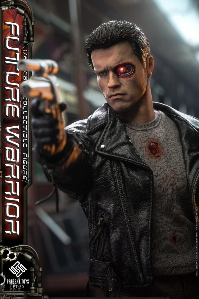 【PRESENT TOYS】新品 ターミネーター PT-SP80 T-800 New PRESENT TOYS PT-sp80 1/6 Future Warrior T800 Arnold 12