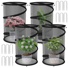 4Pack Foldable Pop Up Insect Barrier Plant Co...