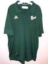 University of South Florida men  s polo shirt size 2XL Green/yellow--NWOT