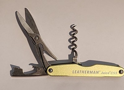Retired Rare Leatherman  Moss Green Juice CS3 Multi Tool! EXCELLENT!