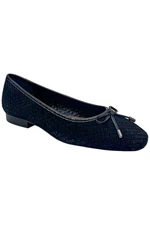 Donald Pliner Women's Juliet Woven Ballet Flat Black