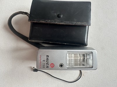 Vintage Bauer E 200 autoblitz Sammler Blitzgerät alte ULTRABLITZ Made in Germany