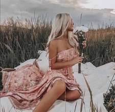 Spell and The Gypsy Wild Bloom Strappy Dress S