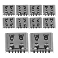  200PCS USB 3.1 Type-C Female Connector - 6-Pin Solderable Port for Electronics