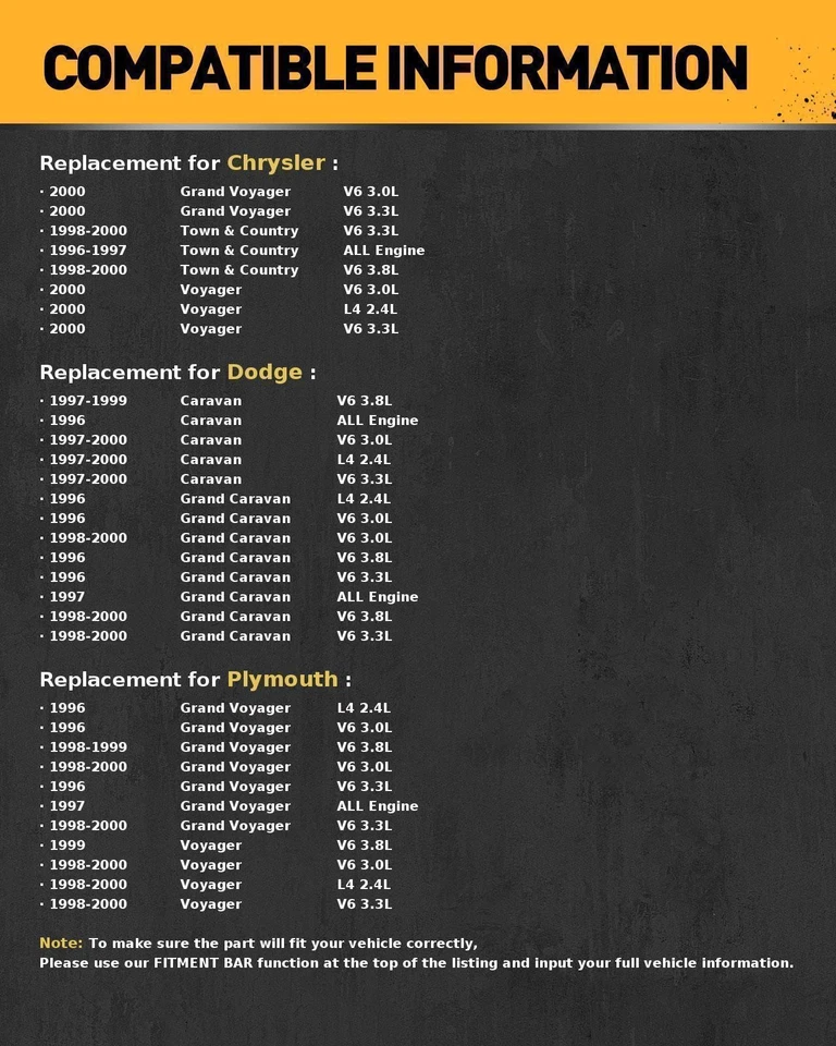 Fits 1998-00 Dodge Grand Caravan and Chrysler Town & Country Fuel Pump Assembly - Image 2 of 4