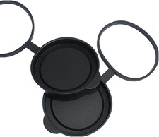 Universal Binocular Lens Covers - 10x42 Rubber Caps  Protective Objective  Eye